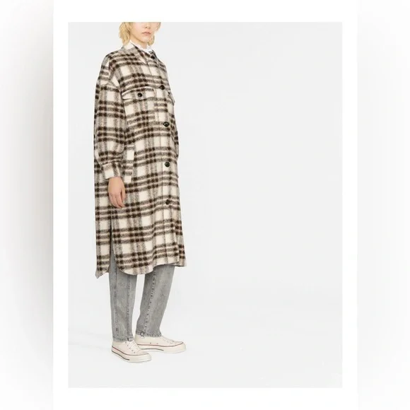 Isabel Marant ÉtoileIsabel Marant Étoile Check Pattern Shirt Coat